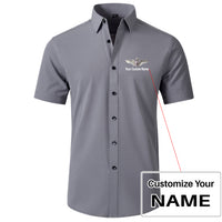 Thumbnail for Custom Name (US Air Force & Star) Design Super Quality Short Sleeve Shirts