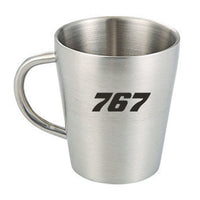 Thumbnail for 767 Flat Text Designed Stainless Steel Coffee Mugs