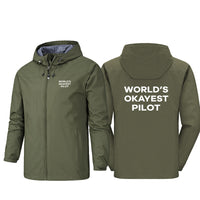 Thumbnail for World's Okayest Pilot Designed Rain Jackets & Windbreakers