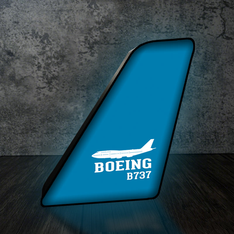 Boeing 737 Printed Designed Led Aircraft Tail & 3D Lamp - view 6