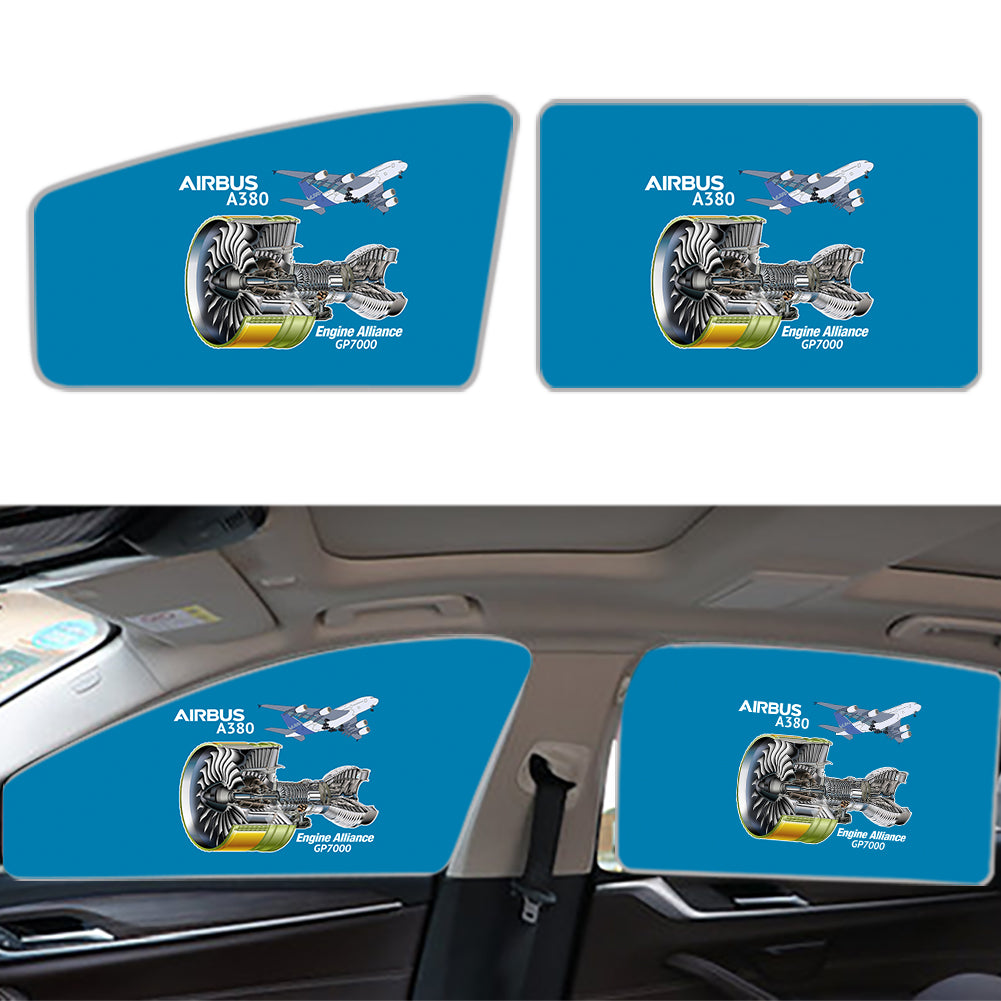 Airbus A380 & GP7000 Engine Designed Car Sun Shade (Side window)