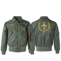 Thumbnail for Leaf & Airplane Designed Embroidered Patch Attachable Jackets