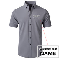 Thumbnail for Custom Name (Military Badge) Design Super Quality Short Sleeve Shirts