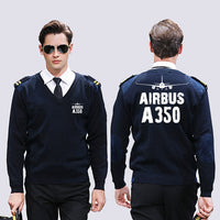 Thumbnail for Airbus A350 & Plane Designed Wool Pilot Sweaters