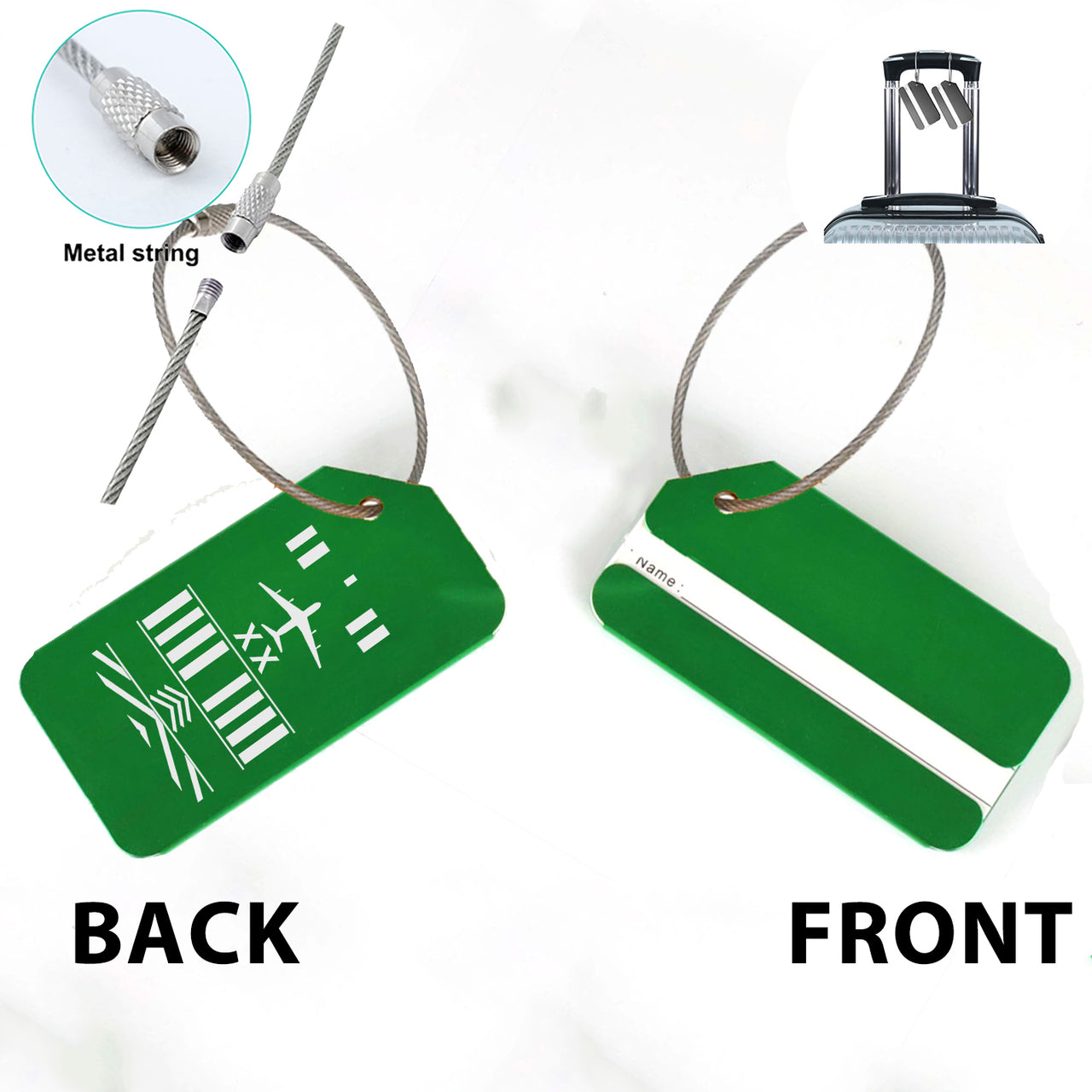 Products Runway (Customizable) Designed Fashion Metal Luggage Tags