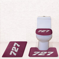 Thumbnail for 727 Flat Text Designed Toilet Seat Cover Three-piece Set