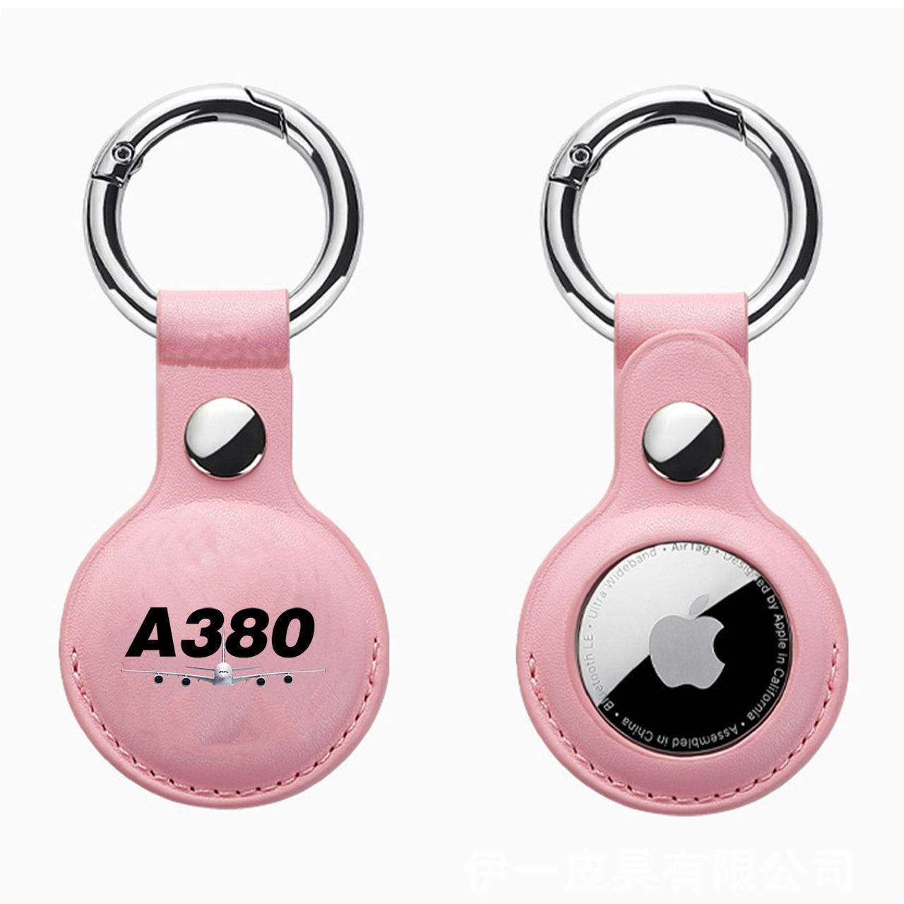 Super Airbus A380 Design Airtags Leather Cases