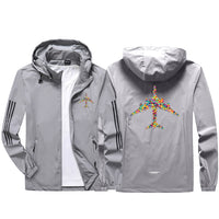 Thumbnail for Colourful Airplane Sport & Running Jackets