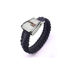 Thumbnail for Airbus A380 & Text Designed Airplane Seat Belt Bracelet