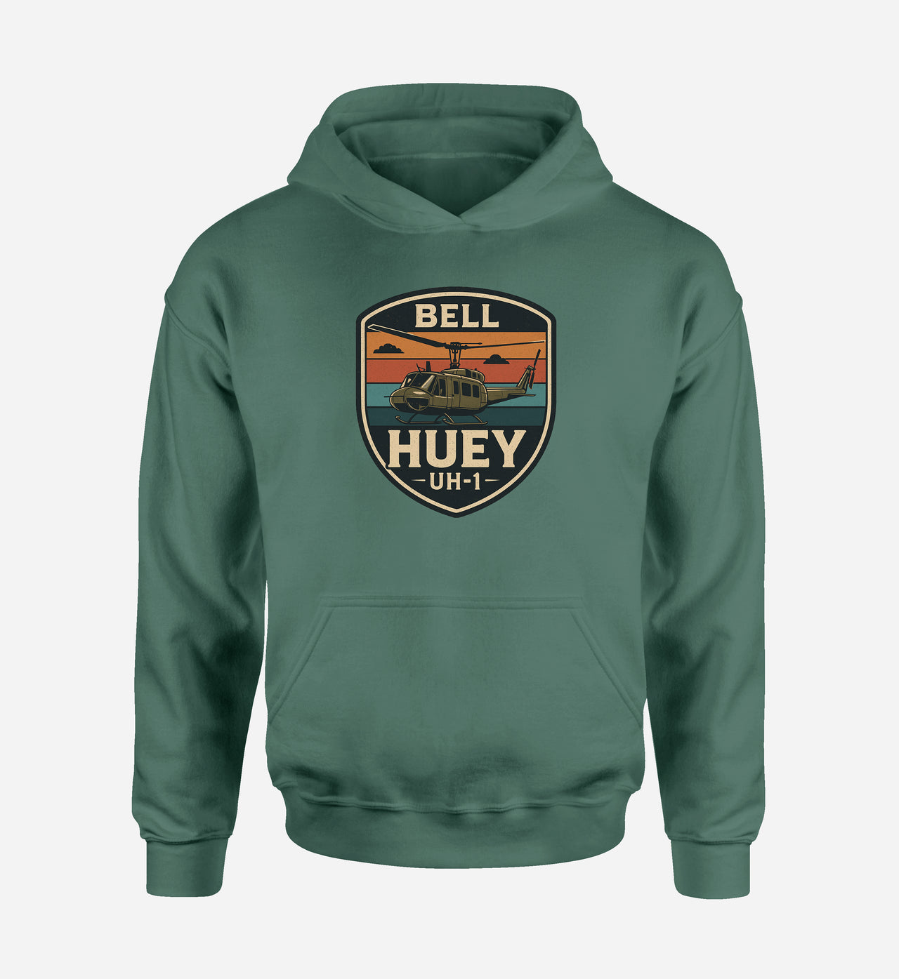 Retro BELL HUEY UH-1 Designed Hoodies