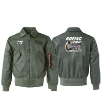 Thumbnail for Boeing 747 & PW4000-94 Engine Designed Embroidered Patch Attachable Jackets