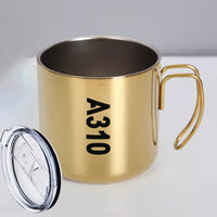 Thumbnail for A310 Text Designed Stainless Steel Portable Mugs