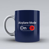 Thumbnail for Airplane Mode On Designed Ceramic White Mugs