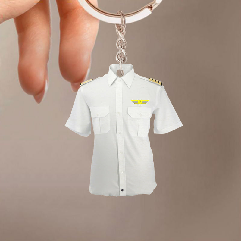 Shirt Pilot Uniform Acrylic Keychain