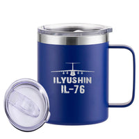 Thumbnail for ILyushin IL-76 & Plane Designed Stainless Steel Laser Engraved Mugs