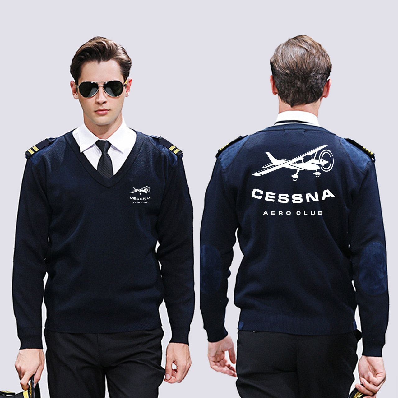 Cessna Aeroclub Designed Wool Pilot Sweaters