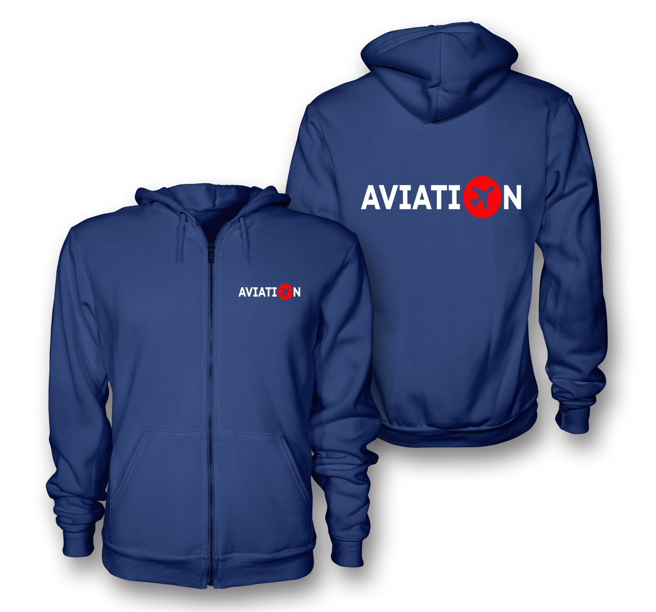 Aviation Designed Zipped Hoodies