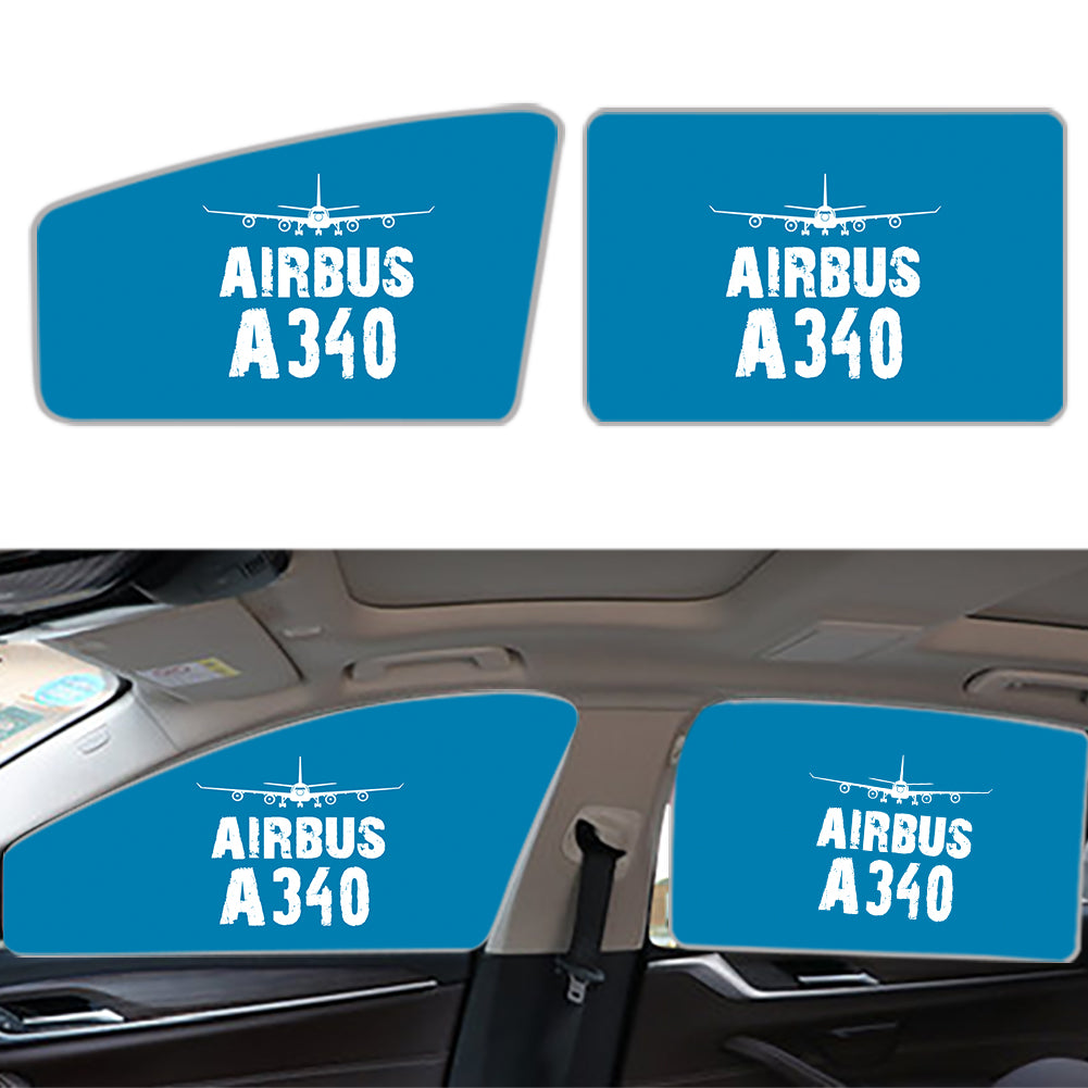 Airbus A340 & Plane Designed Car Sun Shade (Side window)