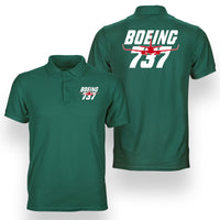 Thumbnail for Amazing Boeing 737 Designed Double Side Polo T-Shirts