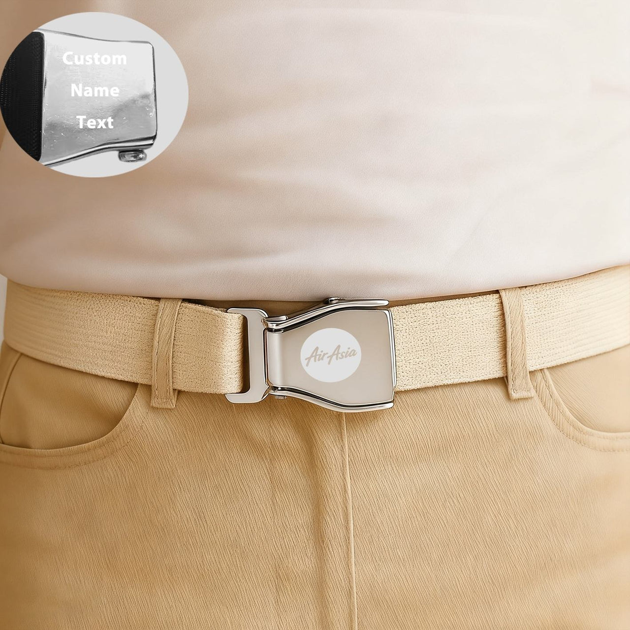 AirAsia Designed Fashion Airplane Seat Belts