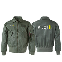 Thumbnail for Pilot & Stripes (2 Lines) Designed Embroidered Patch Attachable Jackets