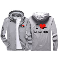 Thumbnail for I Love Aviation Sport & Running Jackets