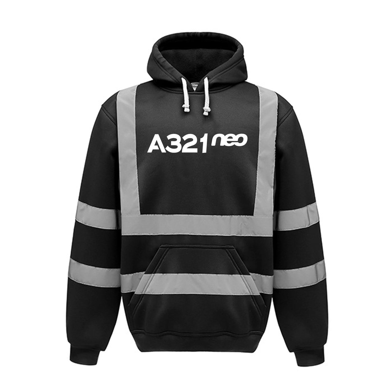A321neo & Text Designed Reflective Hoodies