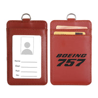 Thumbnail for Boeing 757 & Text Designed ID Card Holder