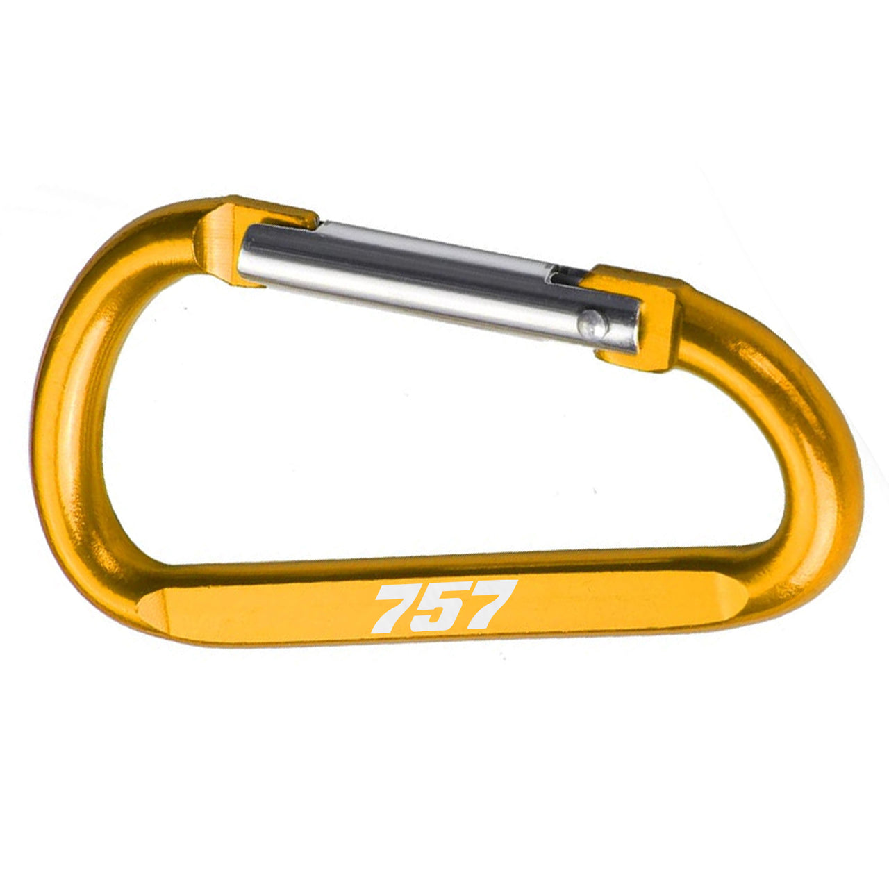 757 Flat Text Designed Aluminum Alloy Carabiner Key chains