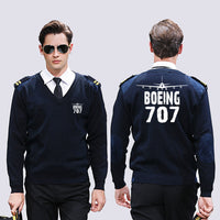 Thumbnail for Boeing 707 & Plane Designed Wool Pilot Sweaters
