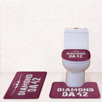 Thumbnail for Diamond DA42 & Plane Designed Toilet Seat Cover Three-piece Set