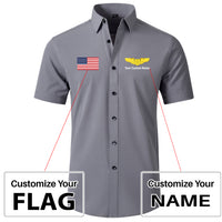 Thumbnail for Custom Flag &Custom Name (Special US Air Force) Design Super Quality Short Sleeve Shirts