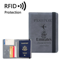 Thumbnail for Emirates Airlines Designed Passport Cover Travel Wallet Passport Holder