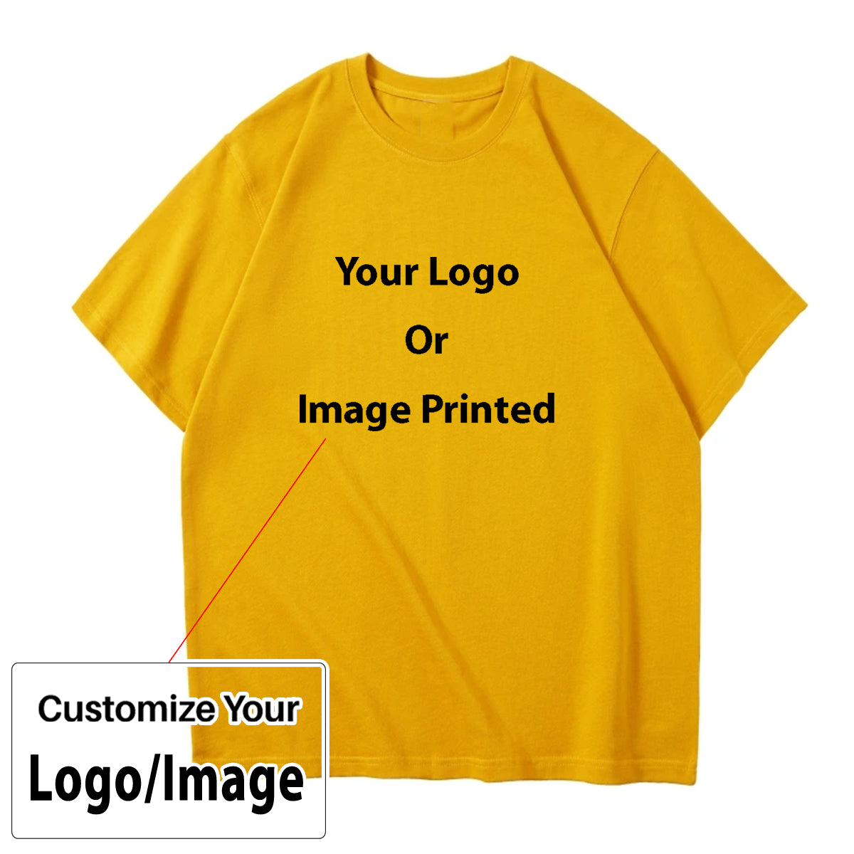 Custom Design Image Logo Designed Relax Fit Relax Fit T-Shirts
