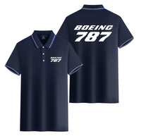 Thumbnail for Boeing 787 & Text Designed Stylish Polo T-Shirts (Double-Side)