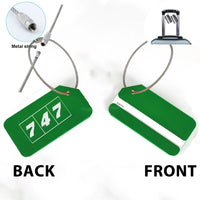 Thumbnail for Flat Colourful 747 Designed Fashion Metal Luggage Tags