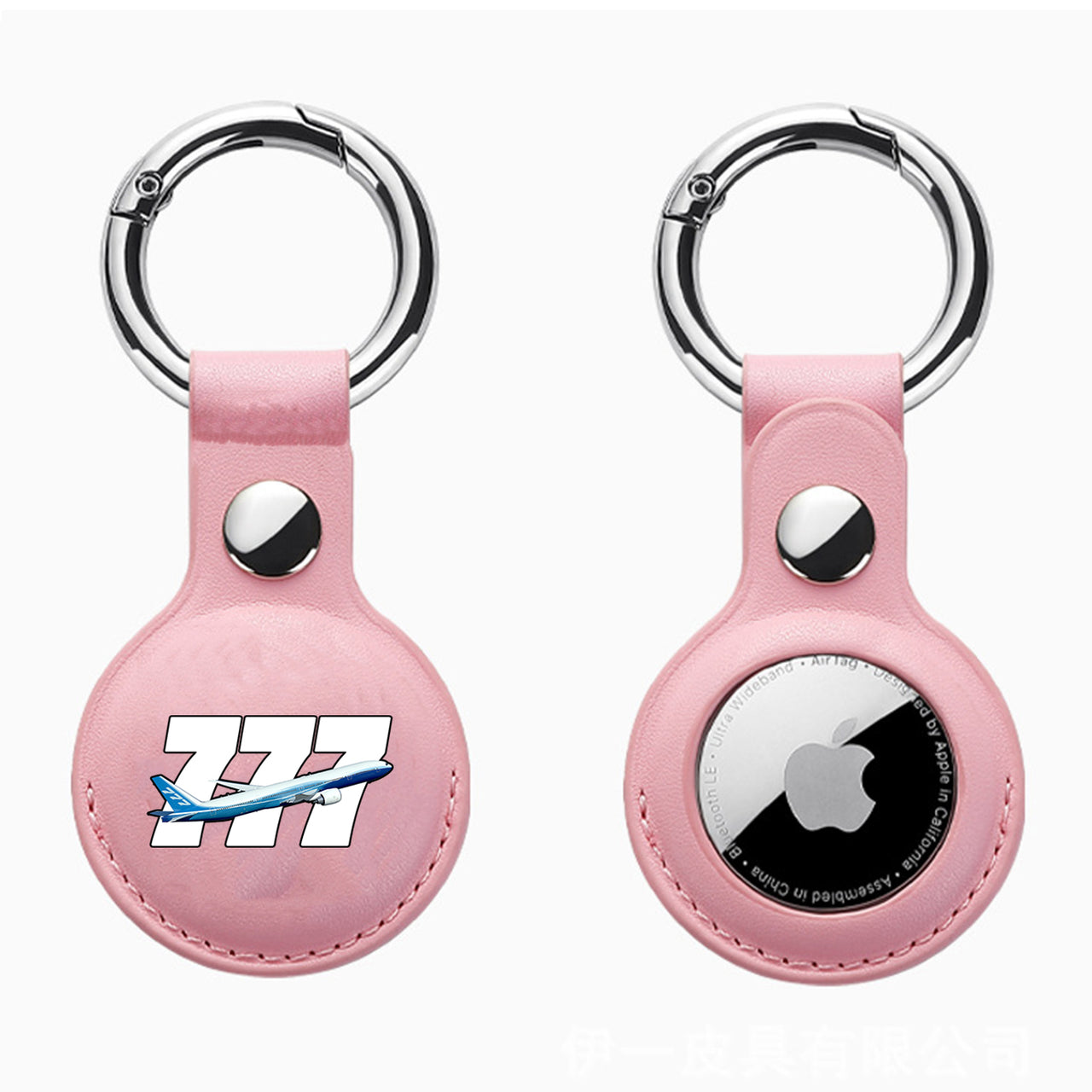 Super Boeing 777 Design Airtags Leather Cases
