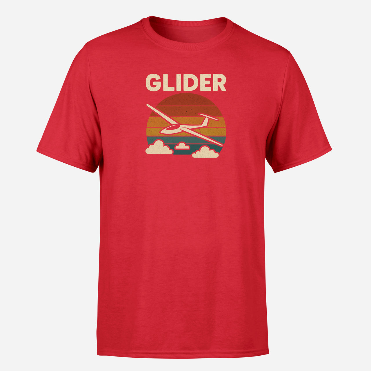 Retro I Love Gliding Design Super Quality T-Shirts