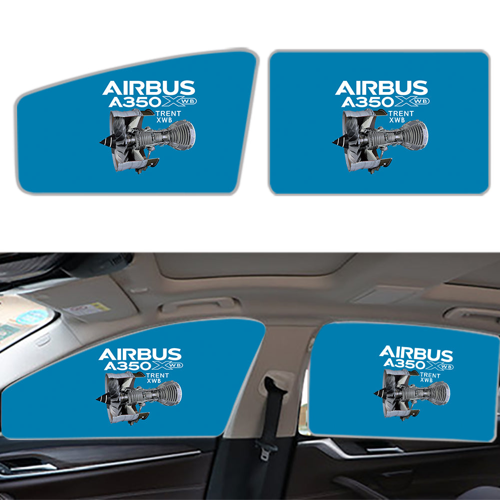 Airbus A350 & Trent Wxb Engine Designed Car Sun Shade (Side window)