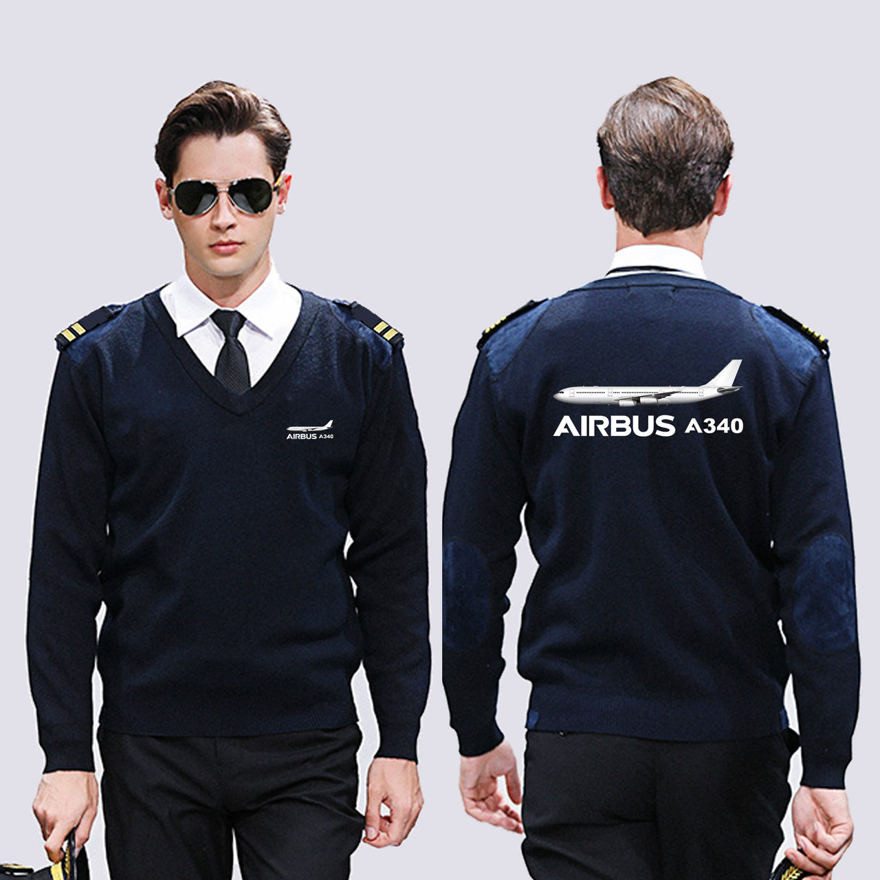 The Airbus A340 Designed Wool Pilot Sweaters