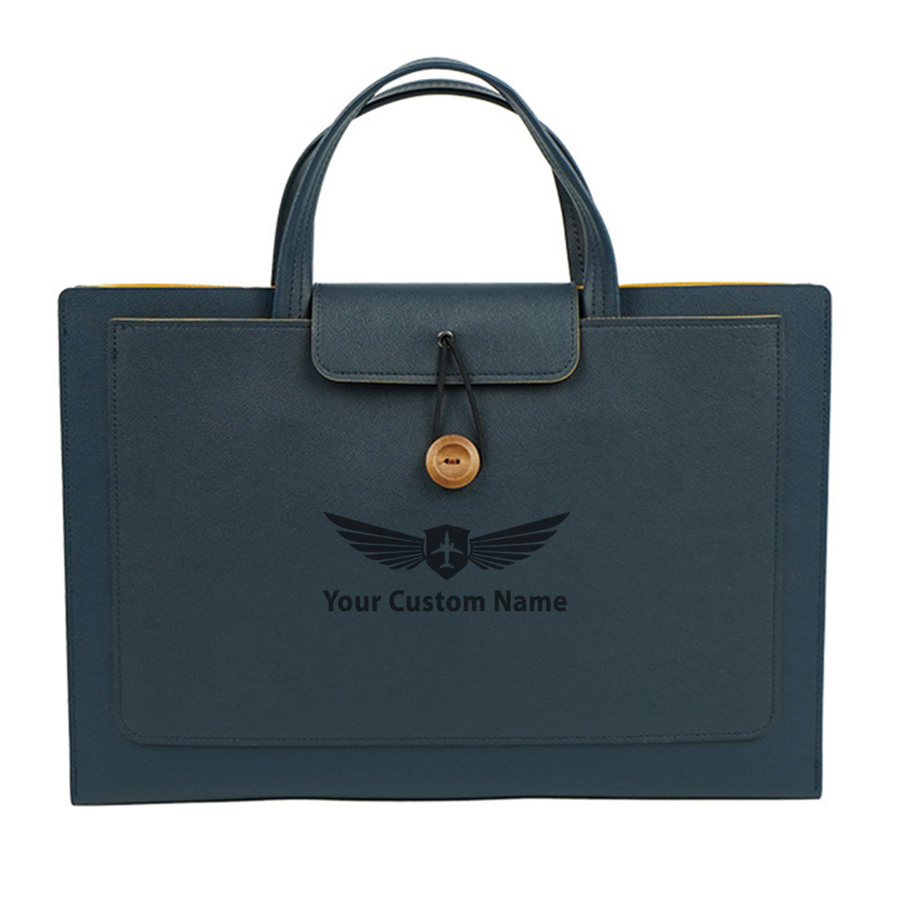 Your Custom Name Design Lightweight Laptop Bag Large Capacity Business Bag