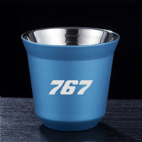 Thumbnail for 767 Flat Text Designed Double Wall Stainless Steel Coffee Mugs