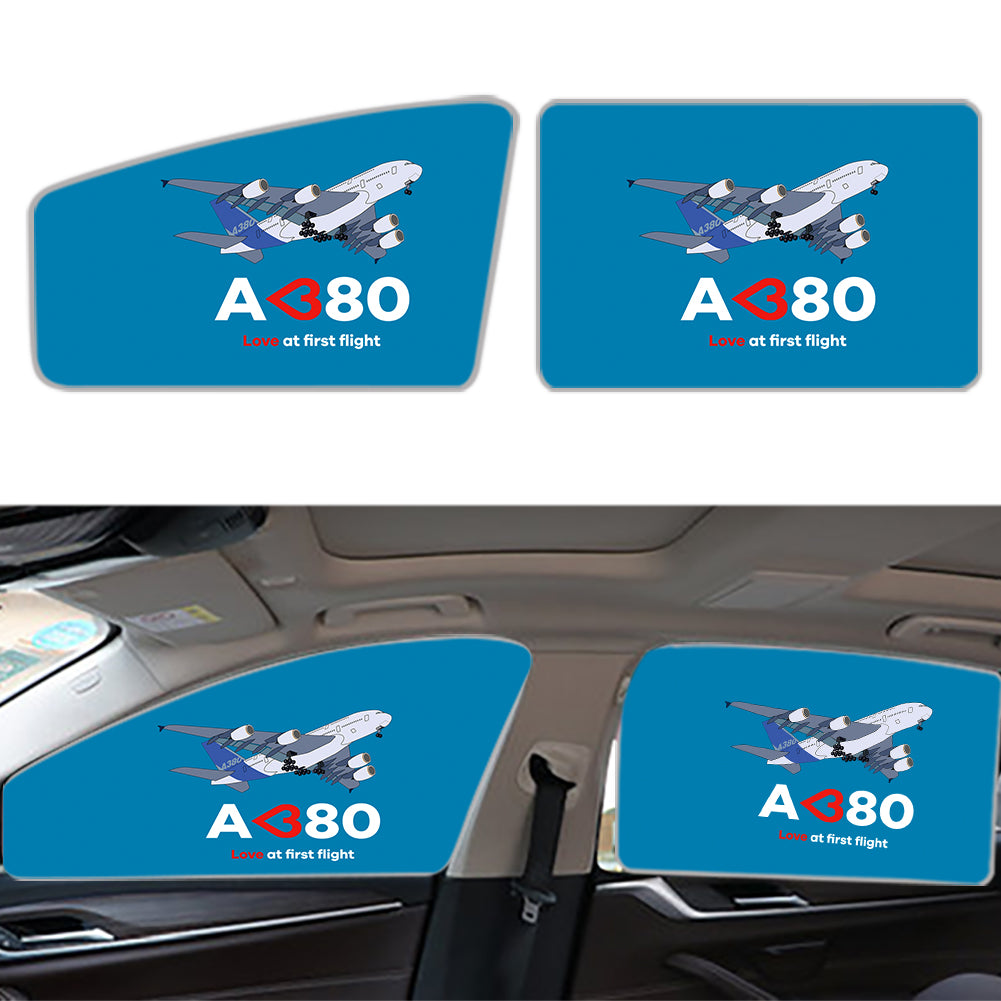 Airbus A380 Love at first flight Designed Car Sun Shade (Side window)