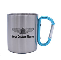 Thumbnail for Custom Name (US Air Force & Star) Designed Stainless Steel Outdoors Mugs