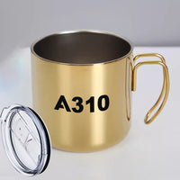 Thumbnail for A310 Flat Text Designed Stainless Steel Portable Mugs