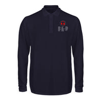 Thumbnail for Aviation Alphabet 3 Designed Long Sleeve Polo T-Shirts
