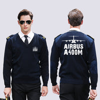 Thumbnail for Airbus A400M & Plane Designed Wool Pilot Sweaters