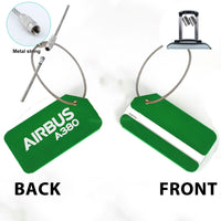 Thumbnail for Airbus A380 & Text Designed Fashion Metal Luggage Tags