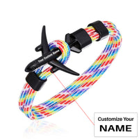 Thumbnail for Super Quality Stylish Airplane Shape Bracelets Black (Mixed Colours)