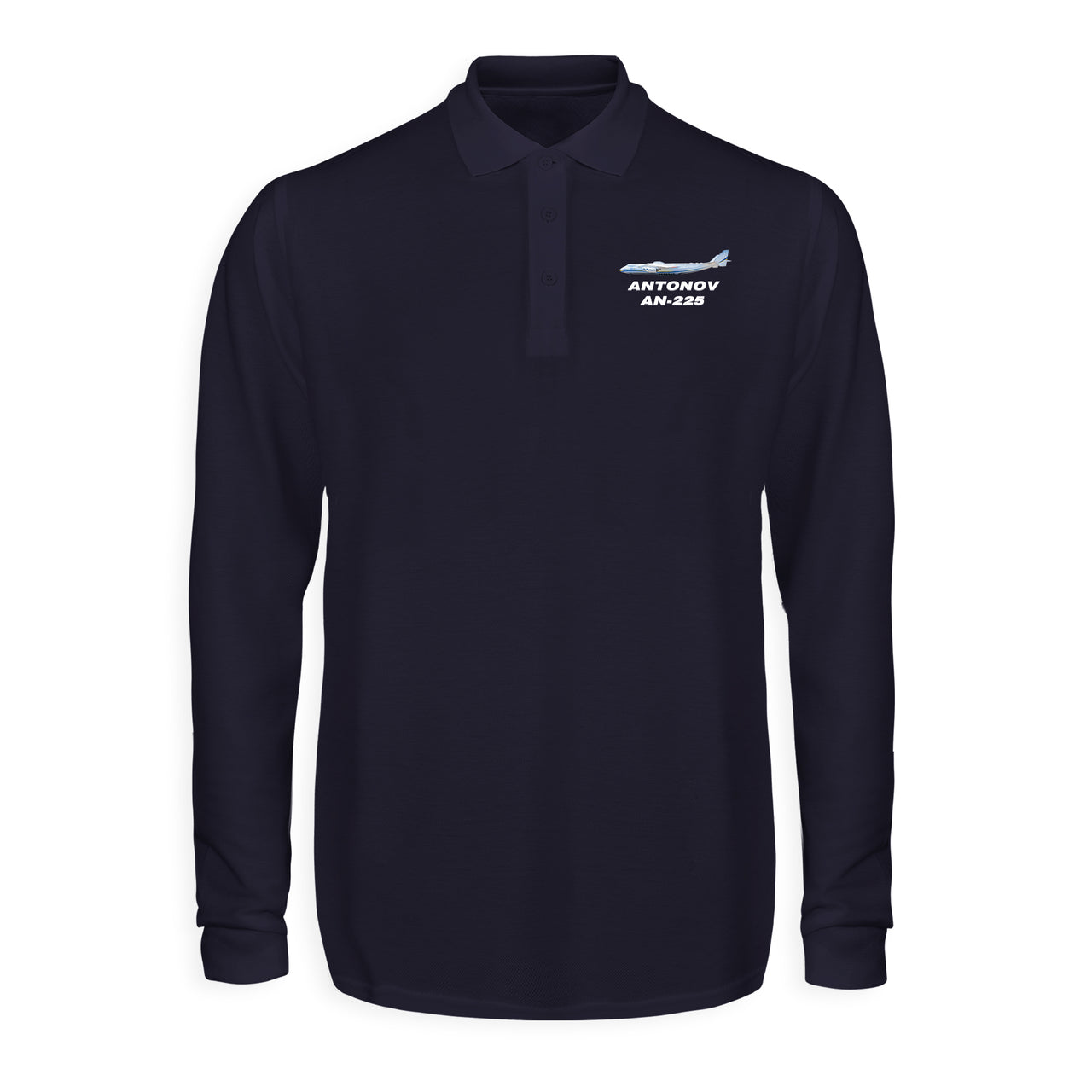 The Antonov AN-225 Designed Long Sleeve Polo T-Shirts